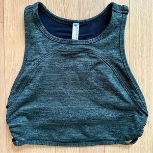Free People Movement - Revolve Heathered Green Keyhole Sports Bra